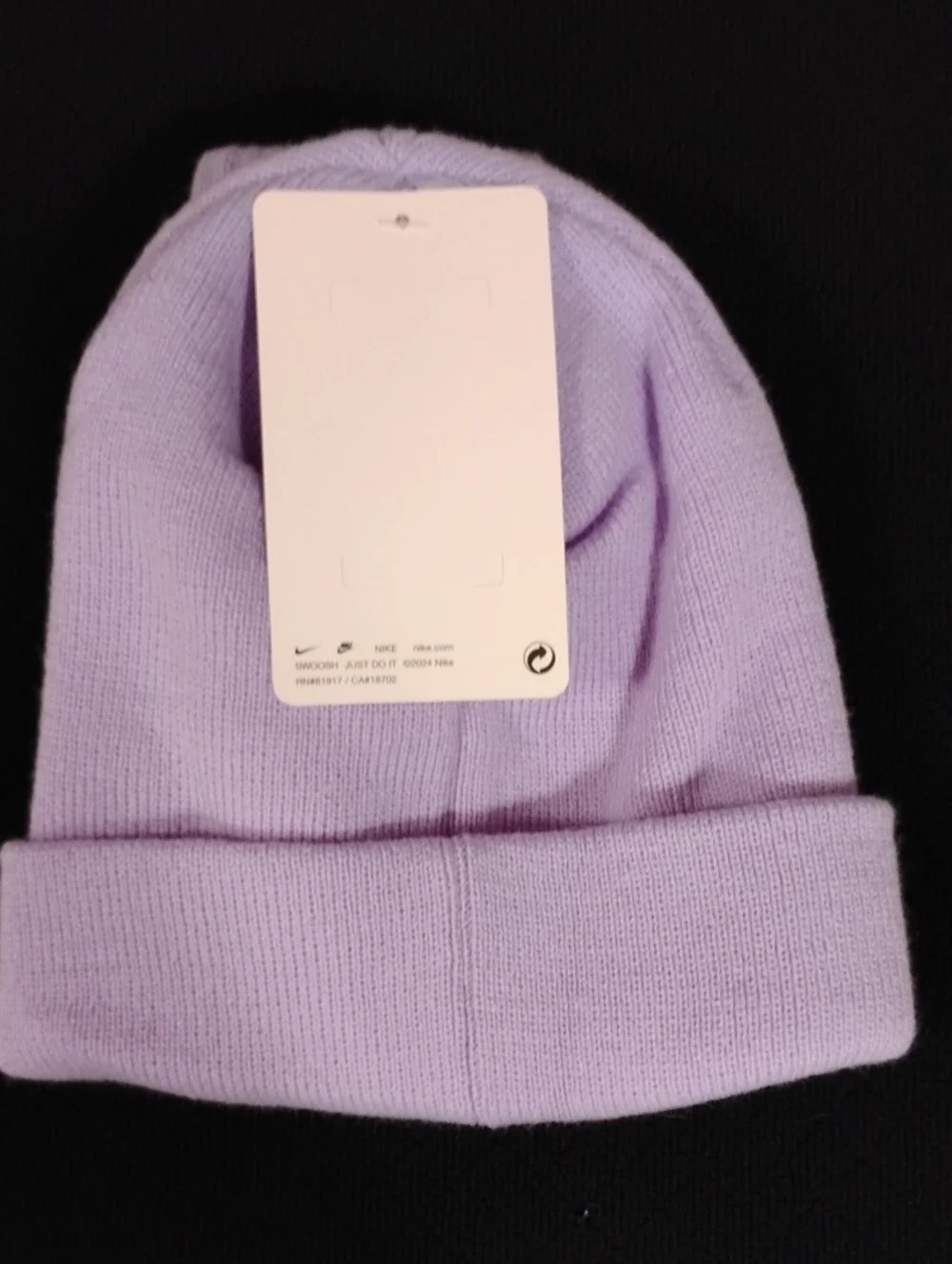 Nike toddler girls knit skull cap & mittens set iridescent logo NWT